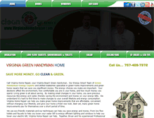 Tablet Screenshot of greenhandyman.virginiahomerepair.com